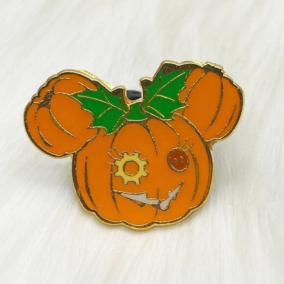🔮 5/$25 Disney Halloween Time Minnie‎ Mouse Jack-o'-lantern Pumpkin Pin - Picture 1 of 3